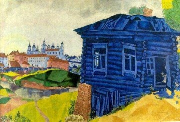Marc Chagall Painting - The Blue House contemporary Marc Chagall
